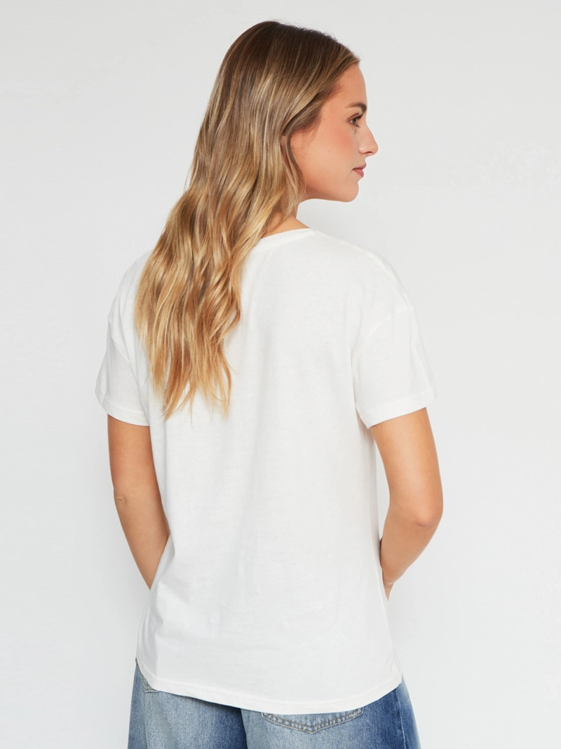 POLERA MANGA CORTA ALGODÓN MUJER INDEX ESTAMPADO - 2
