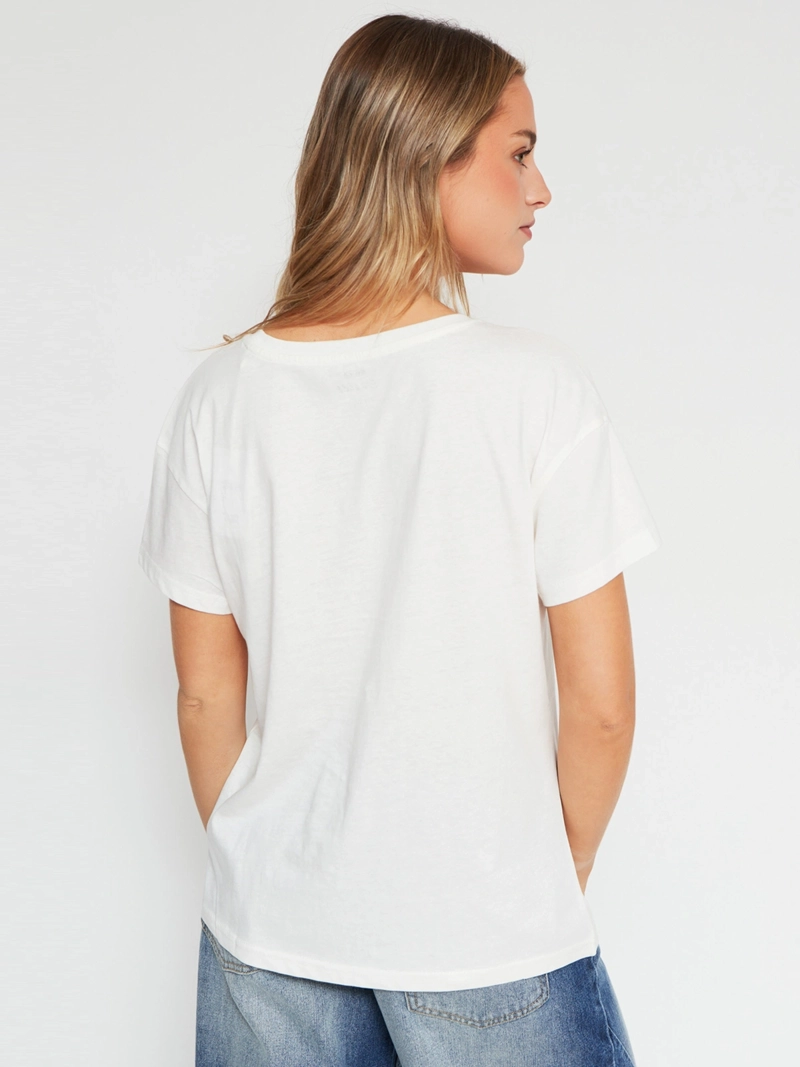 POLERA MANGA CORTA ALGODÓN MUJER INDEX ESTAMPADO - 2