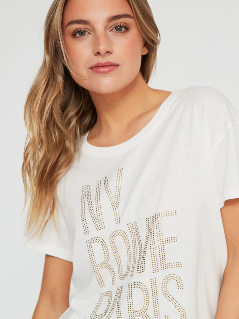 POLERA MANGA CORTA ALGODÓN MUJER INDEX ESTAMPADO - 3