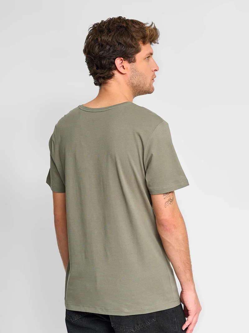 POLERA MANGA CORTA ALGODÓN HOMBRE INDEX CUELLO EN V - 2