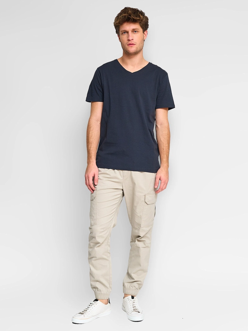 POLERA MANGA CORTA ALGODÓN HOMBRE INDEX CUELLO EN V - 4
