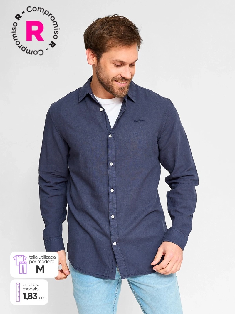 CAMISA MANGA LARGA ALGODÓN HOMBRE PEPE JEANS