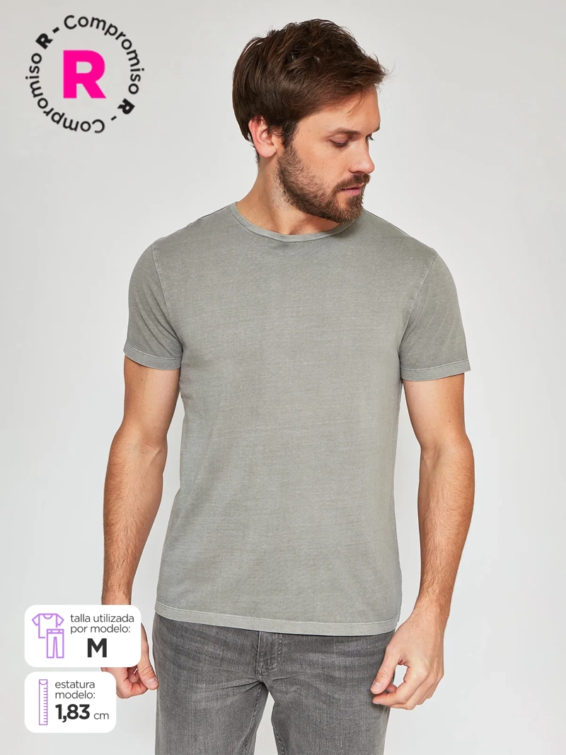 POLERA ALGODÓN HOMBRE BARBADOS BÁSICA CREW NECK