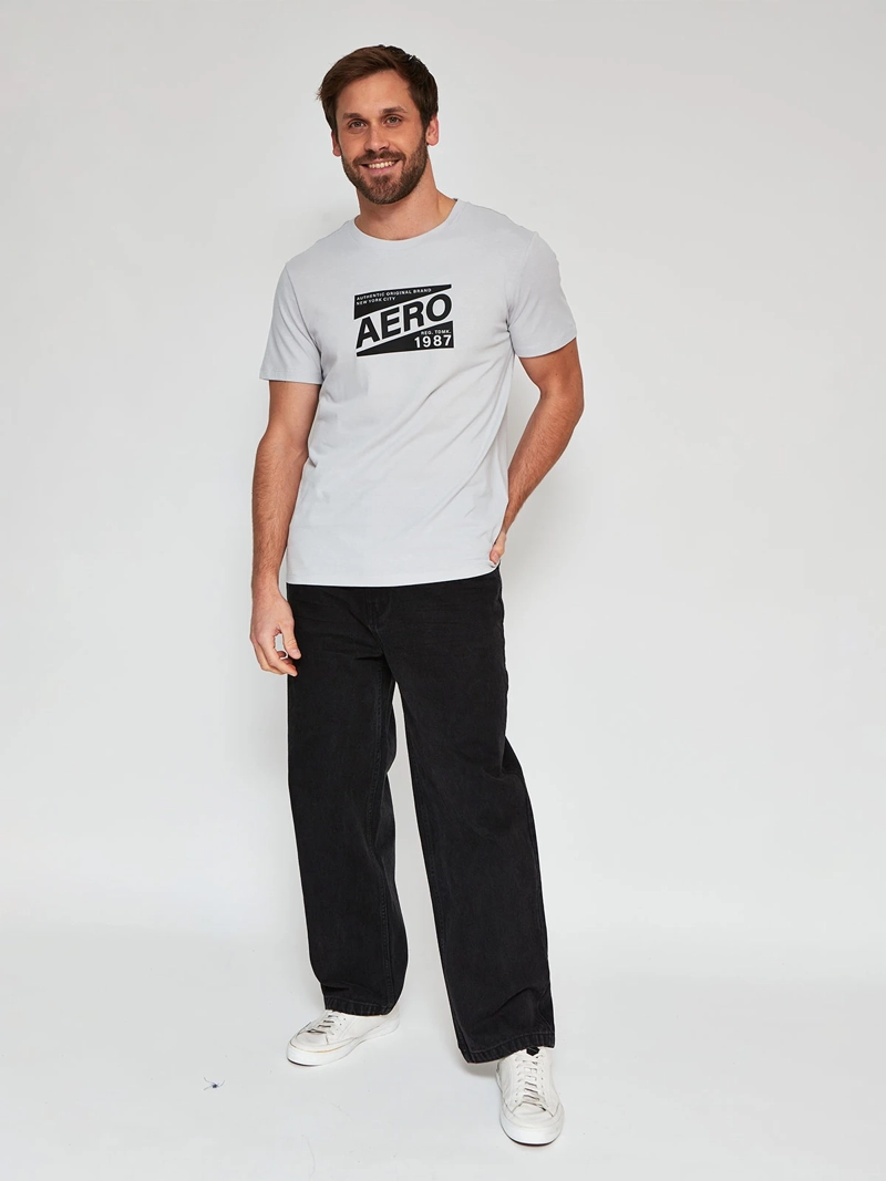 POLERA HOMBRE AEROPOSTALE MANGA CORTA ALGODÓN VERDE DRUI - 4