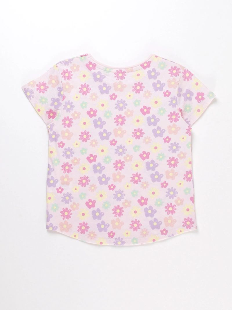 POLERA MANGA CORTA ALGODÓN NIÑA HARVEST PRINT - 2