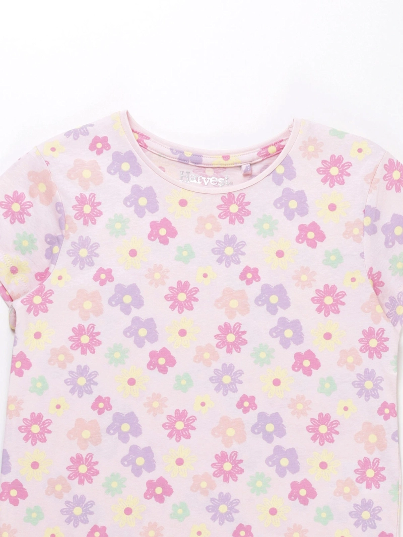 POLERA MANGA CORTA ALGODÓN NIÑA HARVEST PRINT - 3