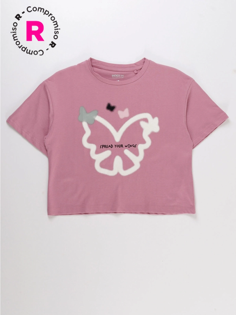 POLERA MANGA CORTA NIÑA INDEX PRINT - 1
