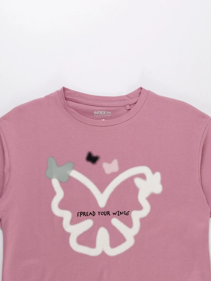POLERA MANGA CORTA NIÑA INDEX PRINT - 3