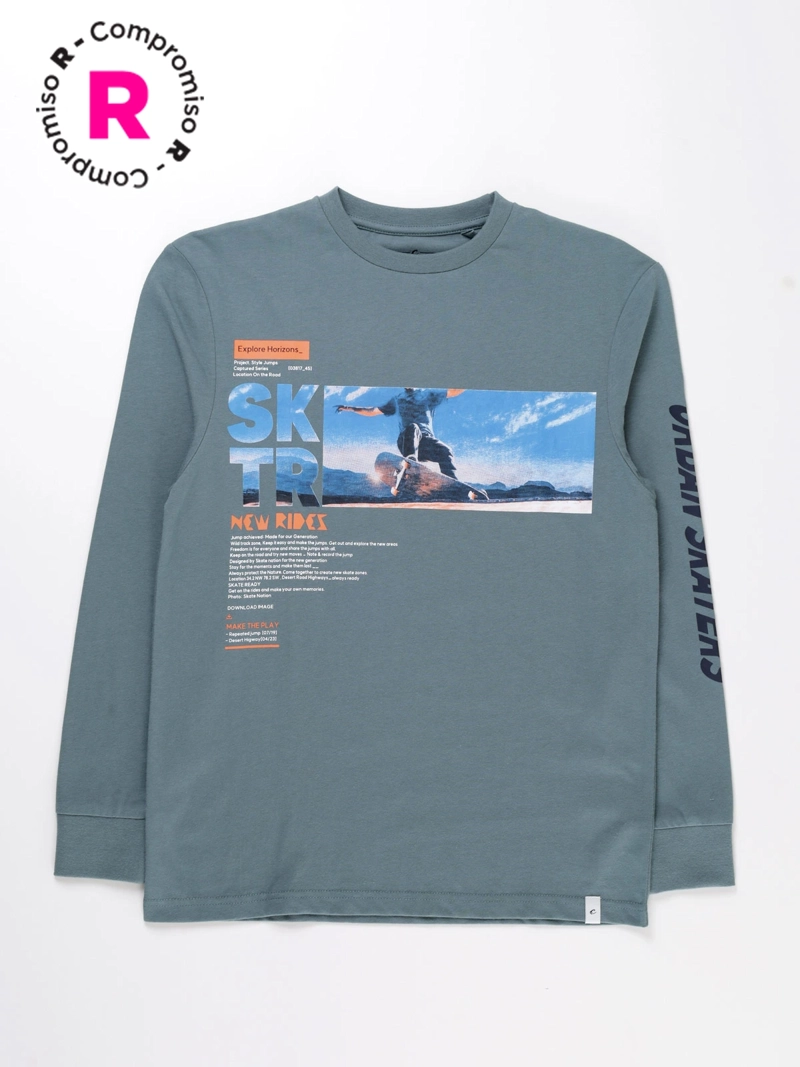 POLERA MANGA LARGA NIÑO CLOUDBREAK