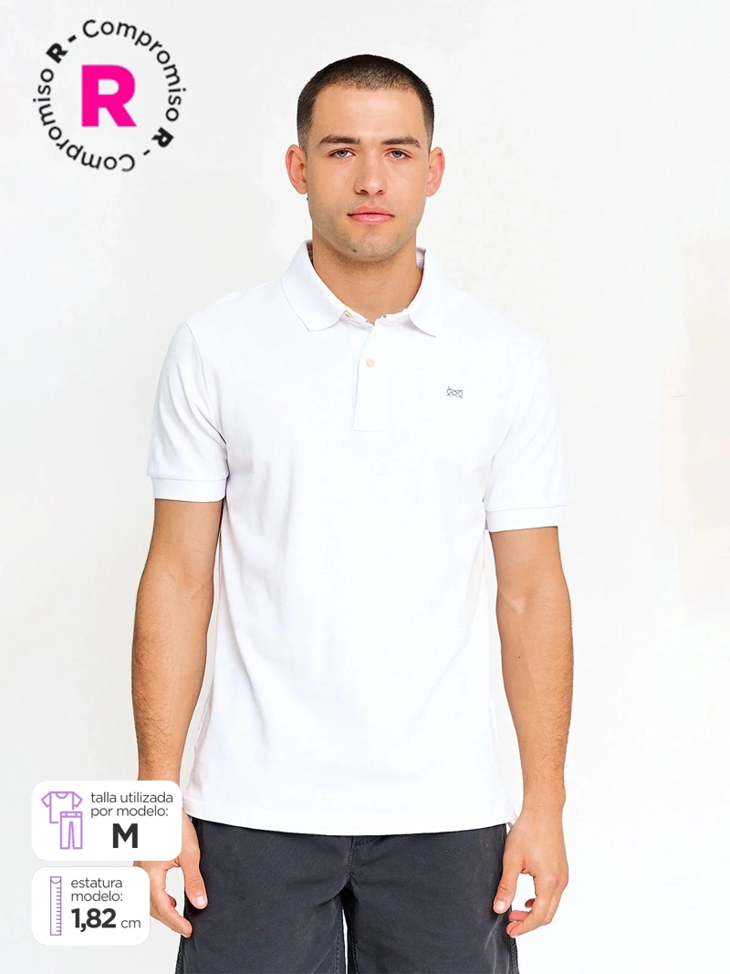 POLERA HOMBRE REGATTA MANGA CORTA ALGODÓN PIQUÉ AGUA BÁSICA