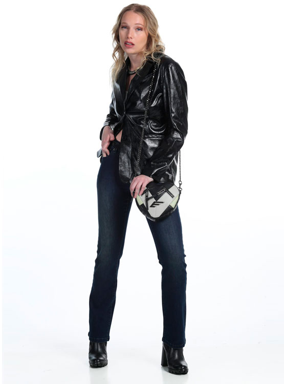 JEANS ALGODÓN MUJER ELLUS DENIM TIRO MEDIO - 1