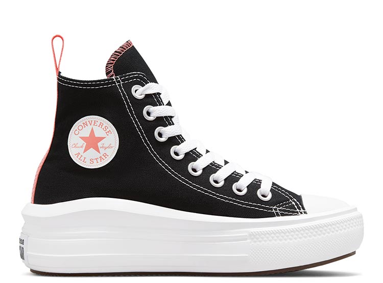 ZAPATILLAS UNISEX CONVERSE CASUALES NEGRO CHUCK TAYLOR ALL STAR MOVE - 1