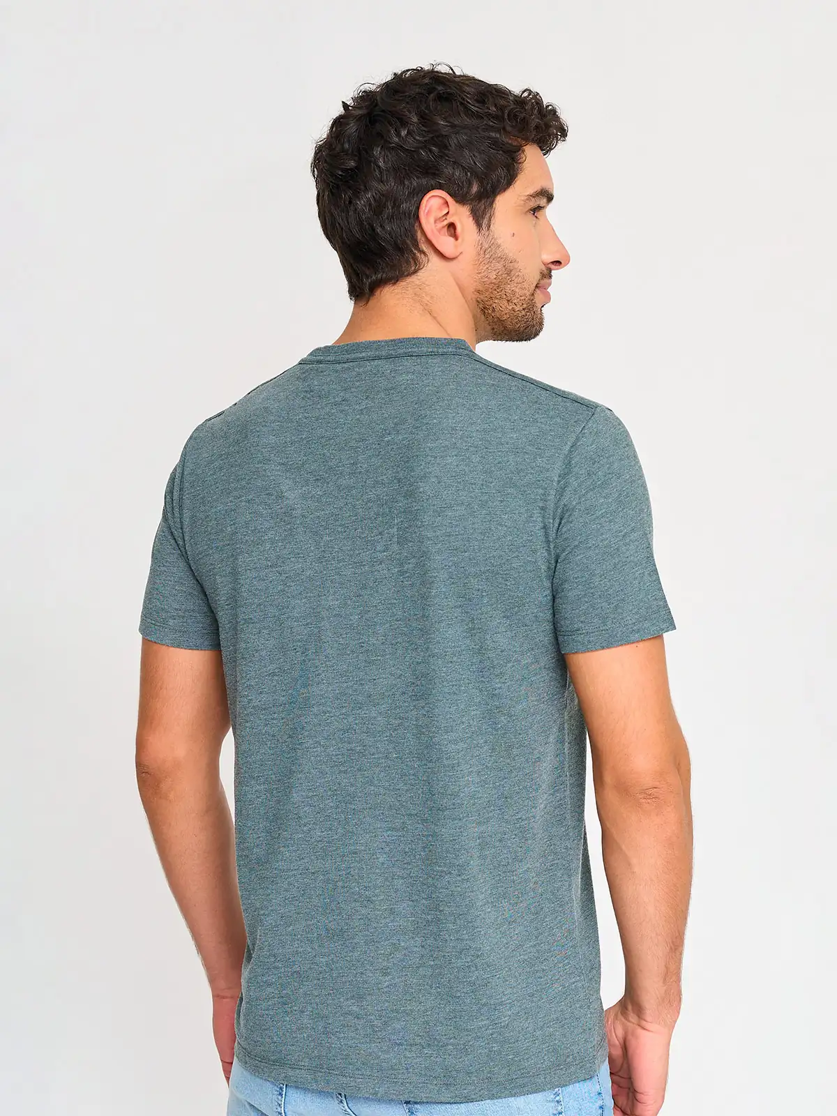 POLERA MANGA CORTA HOMBRE BARBADOS PRINT CUELLO REDONDO - 2