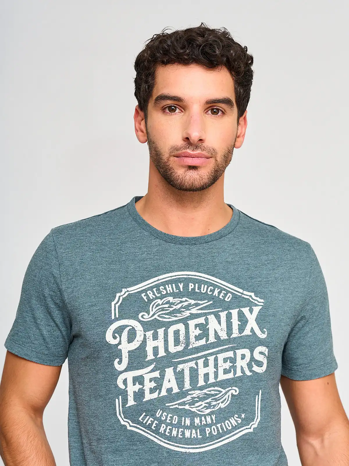 POLERA MANGA CORTA HOMBRE BARBADOS PRINT CUELLO REDONDO - 3