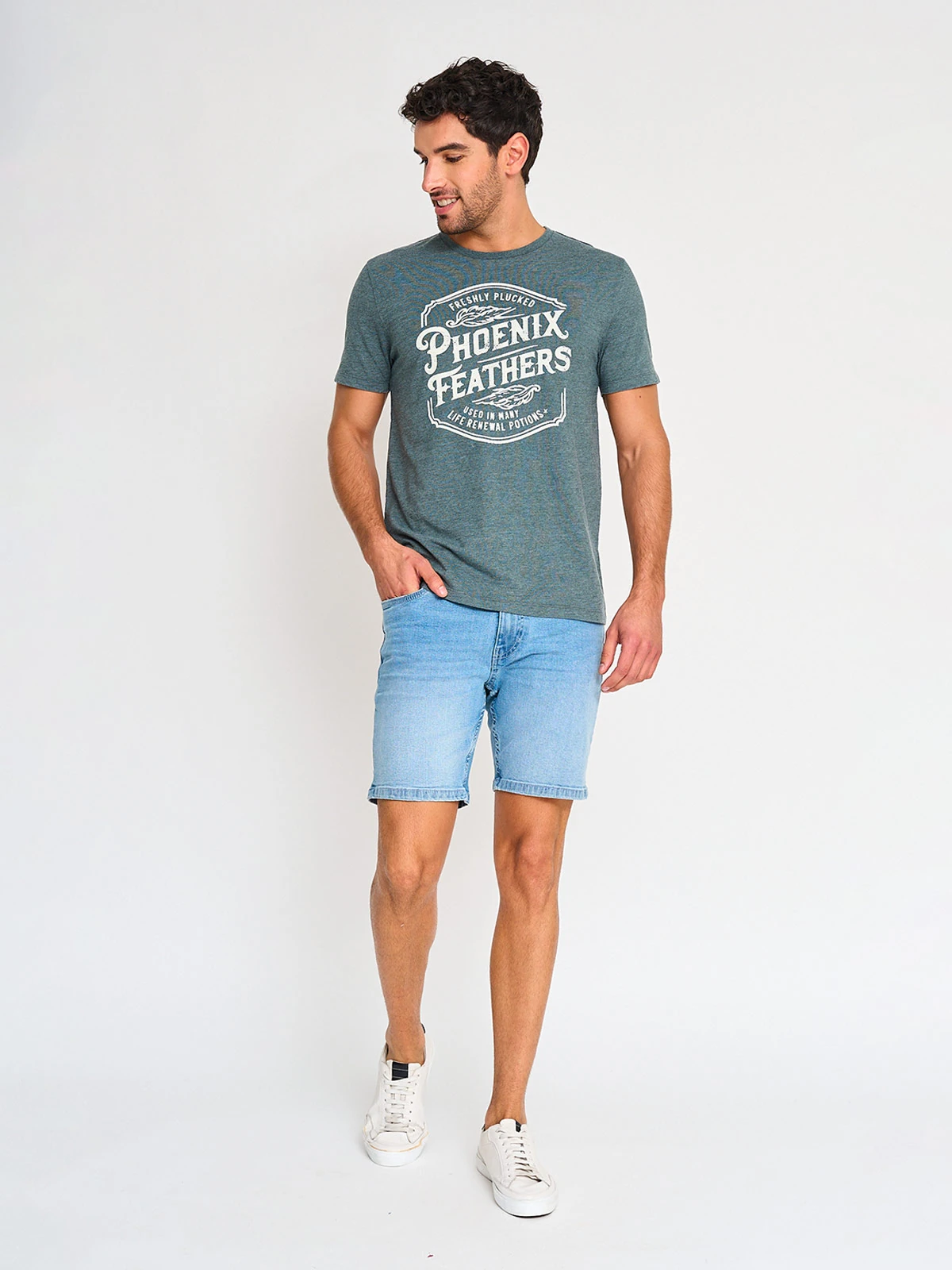 POLERA MANGA CORTA HOMBRE BARBADOS PRINT CUELLO REDONDO - 4