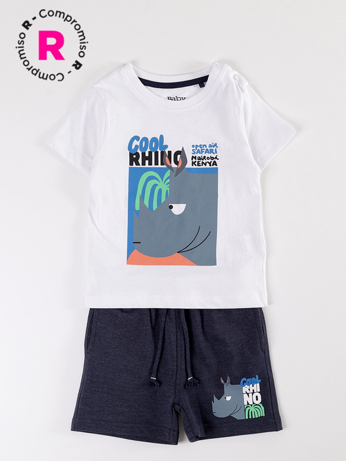 CONJUNTO NIÑO BABY HARVEST SHORT Y POLERA - 1