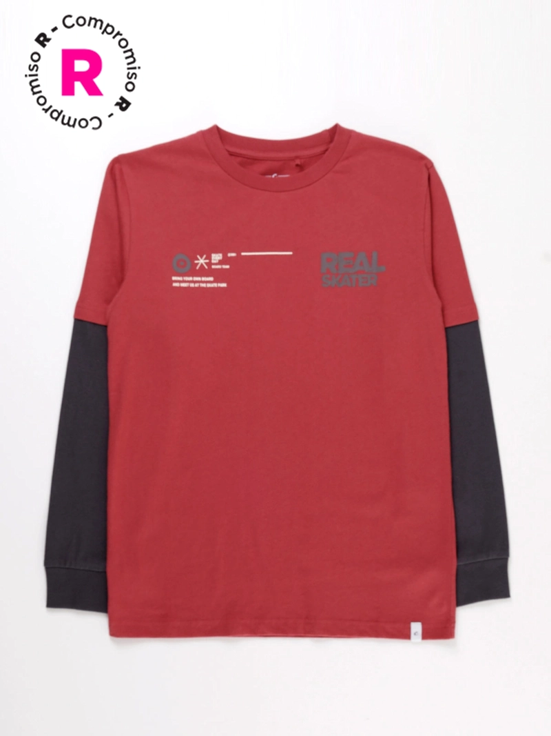POLERA MANGA LARGA NIÑO CLOUDBREAK