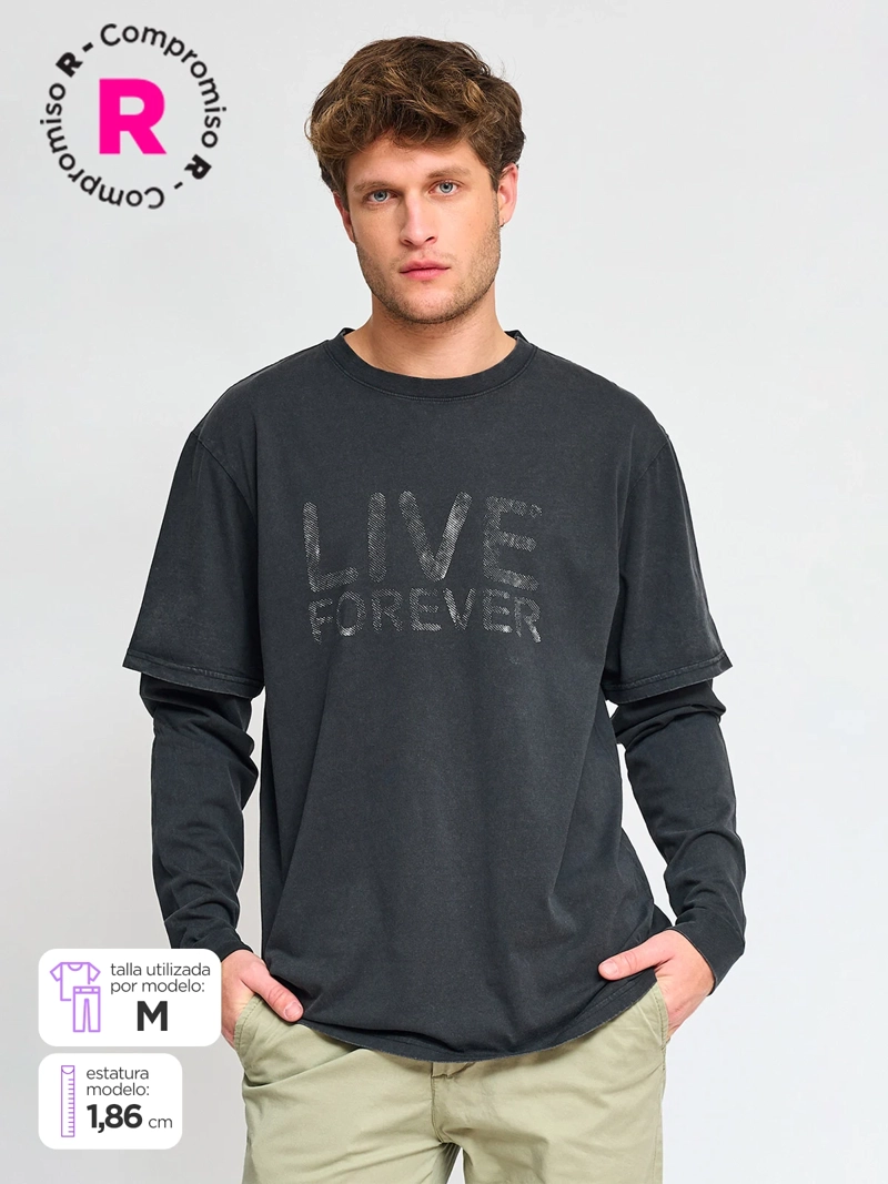 POLERA MANGA LARGA ALGODÓN HOMBRE INDEX