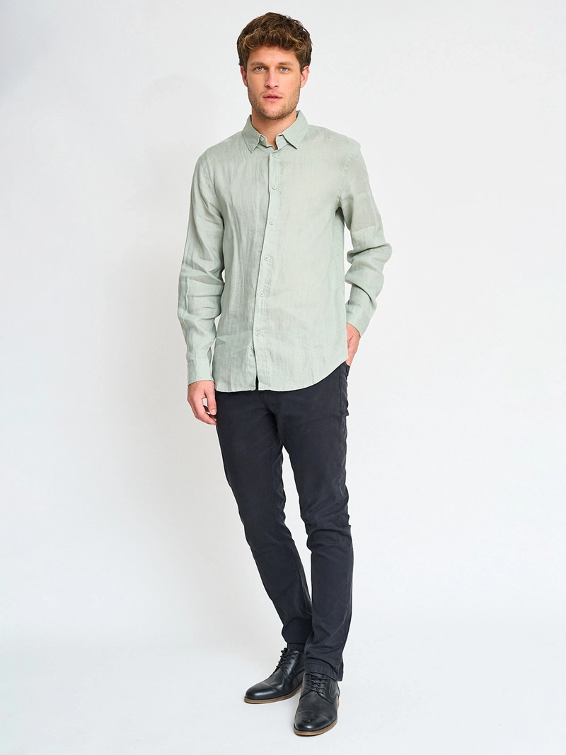 CAMISA MANGA LARGA LINO HOMBRE CACHAREL - 4