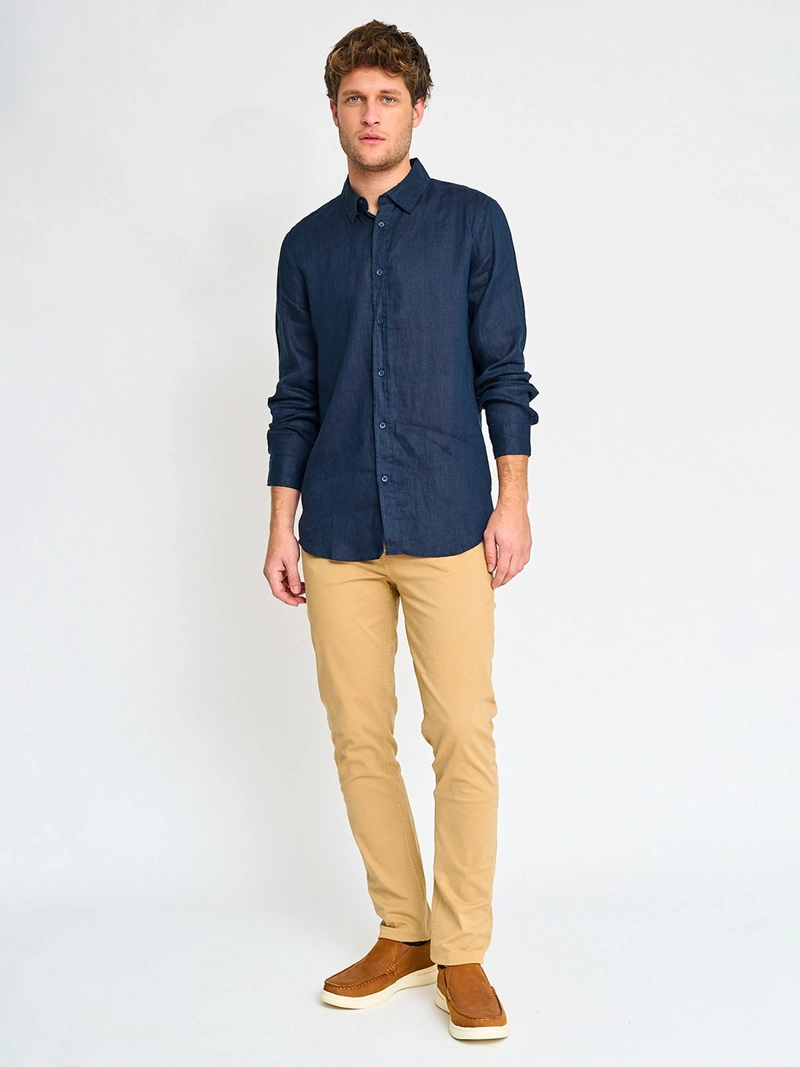 CAMISA MANGA LARGA LINO HOMBRE CACHAREL - 4