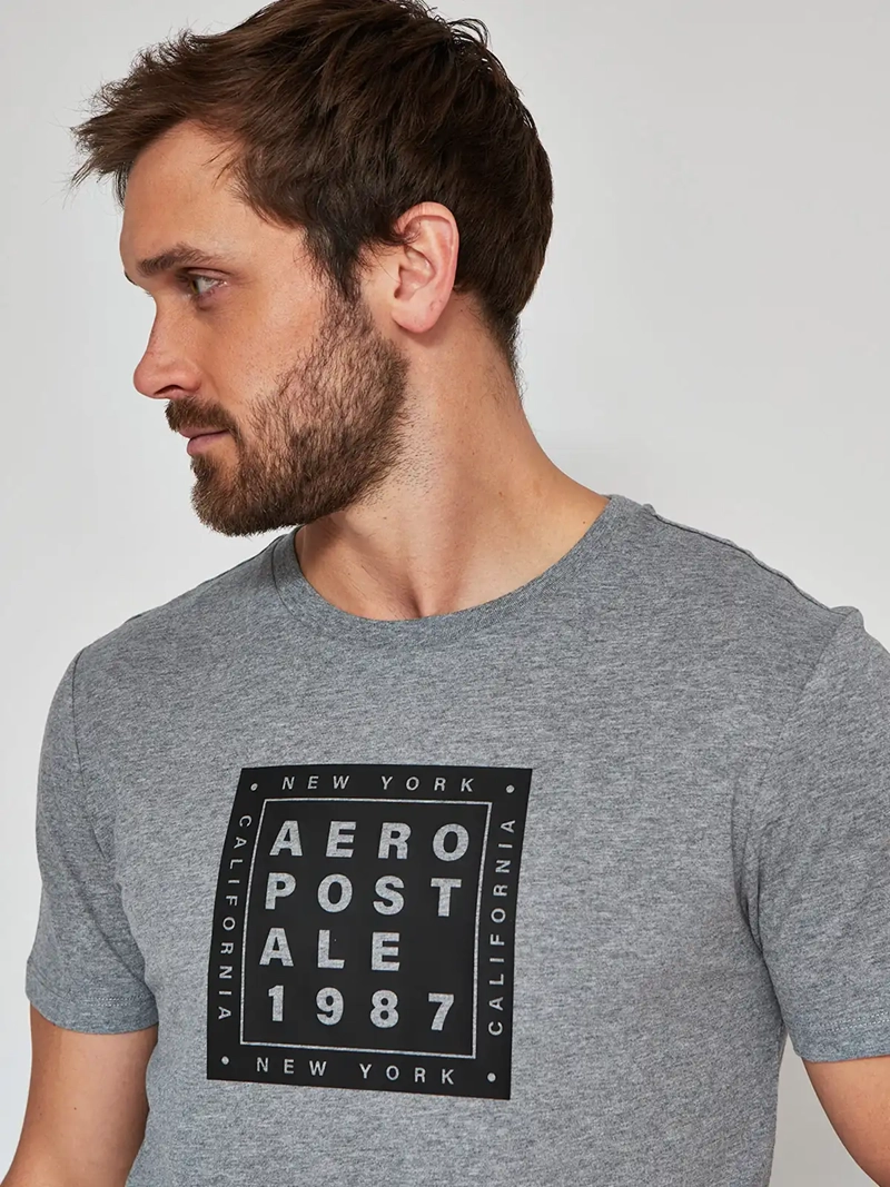 POLERA MANGA CORTA ALGODÓN HOMBRE AEROPOSTALE DEXTER - 3