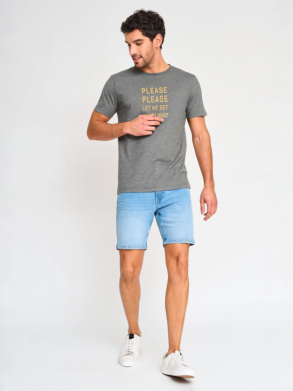 POLERA MANGA CORTA HOMBRE BARBADOS CUELLO REDONDO PRINT - 4