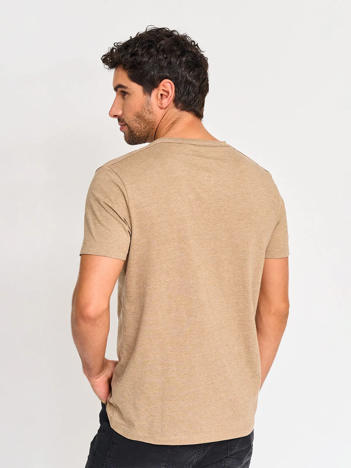 POLERA MANGA CORTA HOMBRE BARBADOS CUELLO REDONDO PRINT - 2