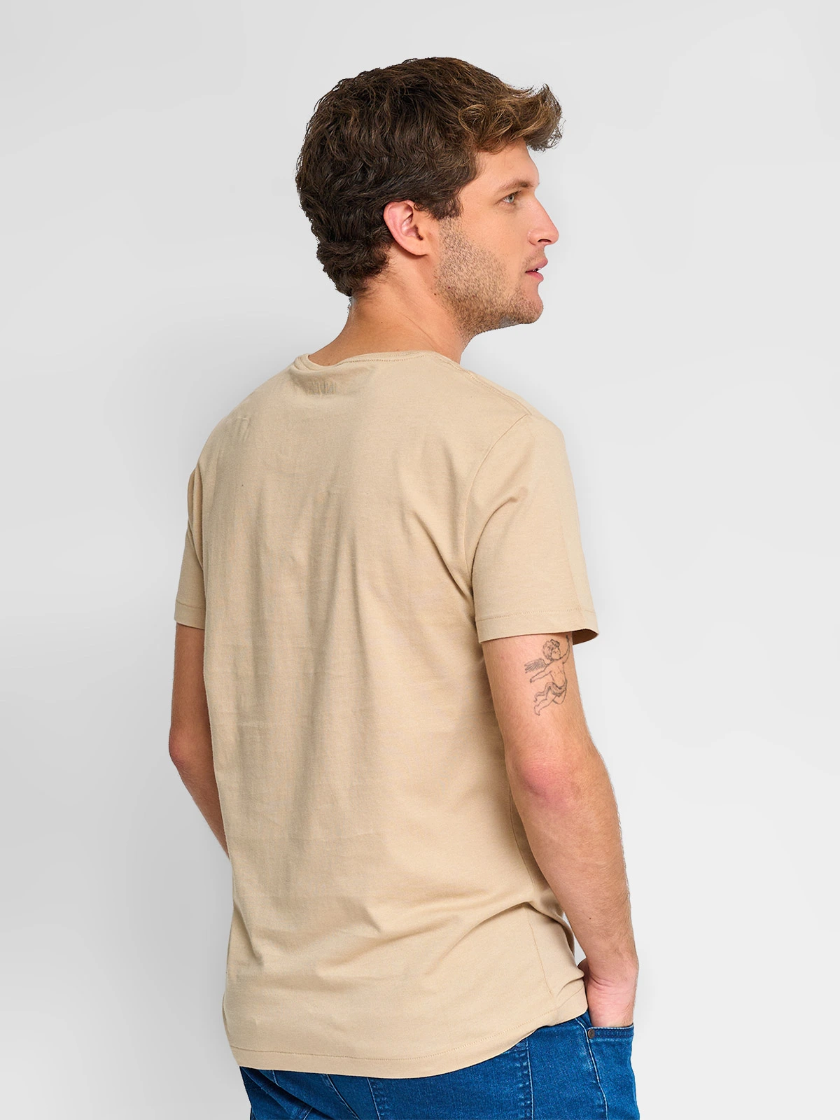 POLERA MANGA CORTA ALGODÓN HOMBRE INDEX CUELLO REDONDO - 2