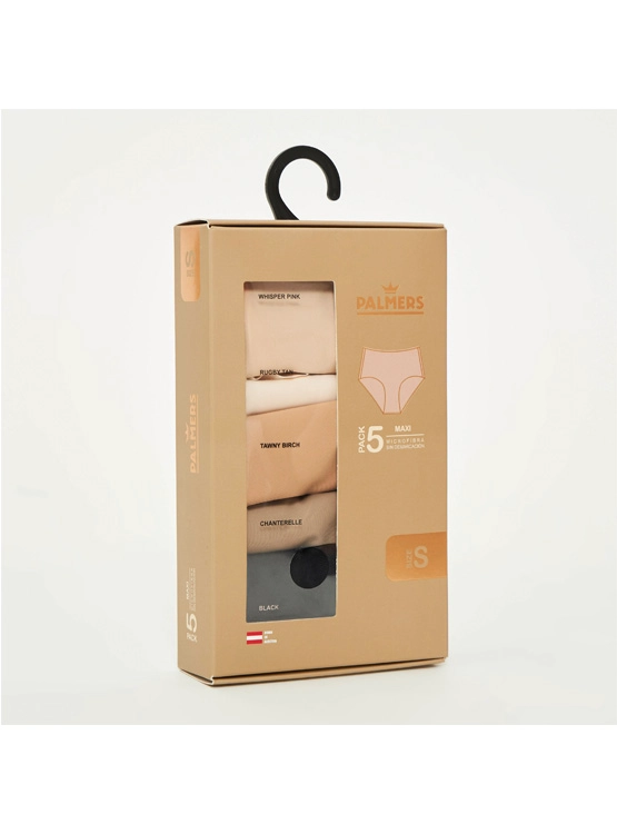 PACK 5 CALZONES MICROFIBRA MUJER PALMERS MULTICOLOR MAXI P5228 - 5