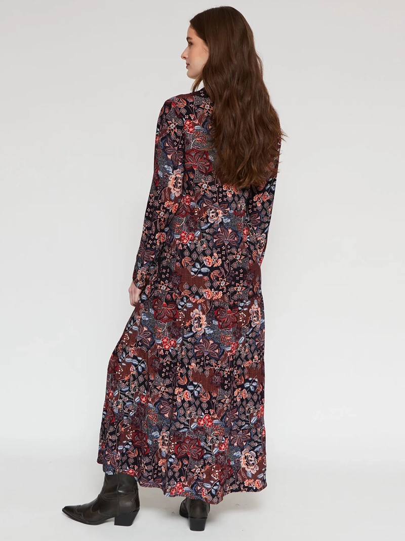 VESTIDO LARGO MUJER TATIENNE BORDADO - 3