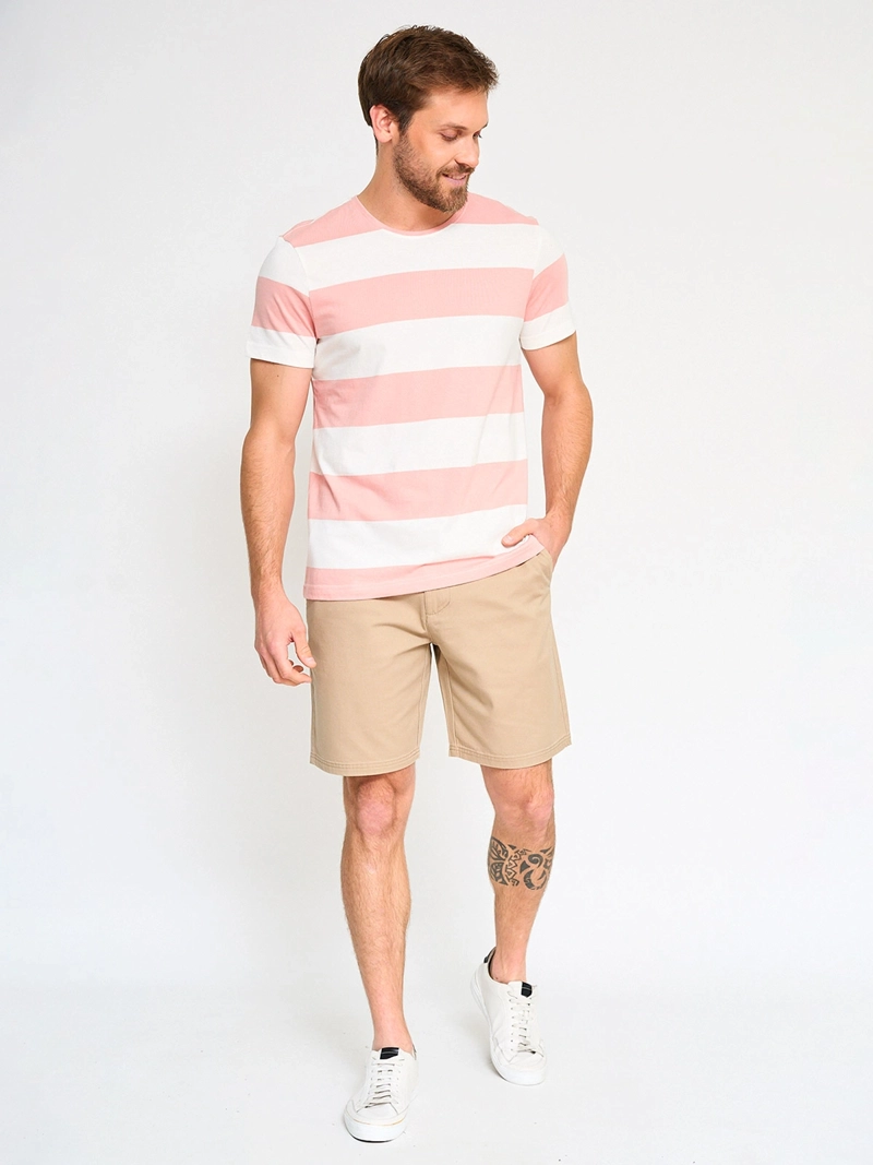 POLERA MANGA CORTA ALGODÓN HOMBRE KENNETH STEVENS DARIS CUELLO REDONDO - 4