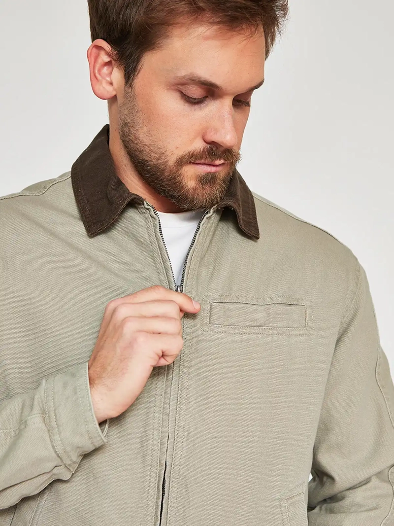 CHAQUETA ALGODÓN HOMBRE INDEX BIRNA SPORT CONTRA TONO - 3