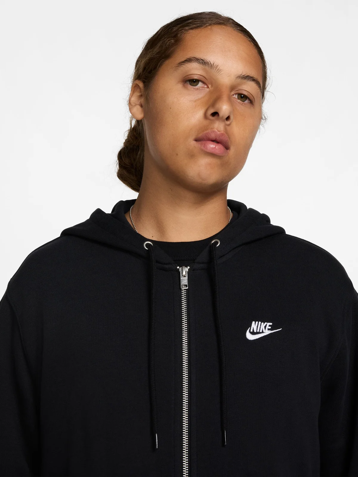 POLERÓN CON CIERRE HOMBRE NIKE FN3884-010 NEGRO CLUB - 3