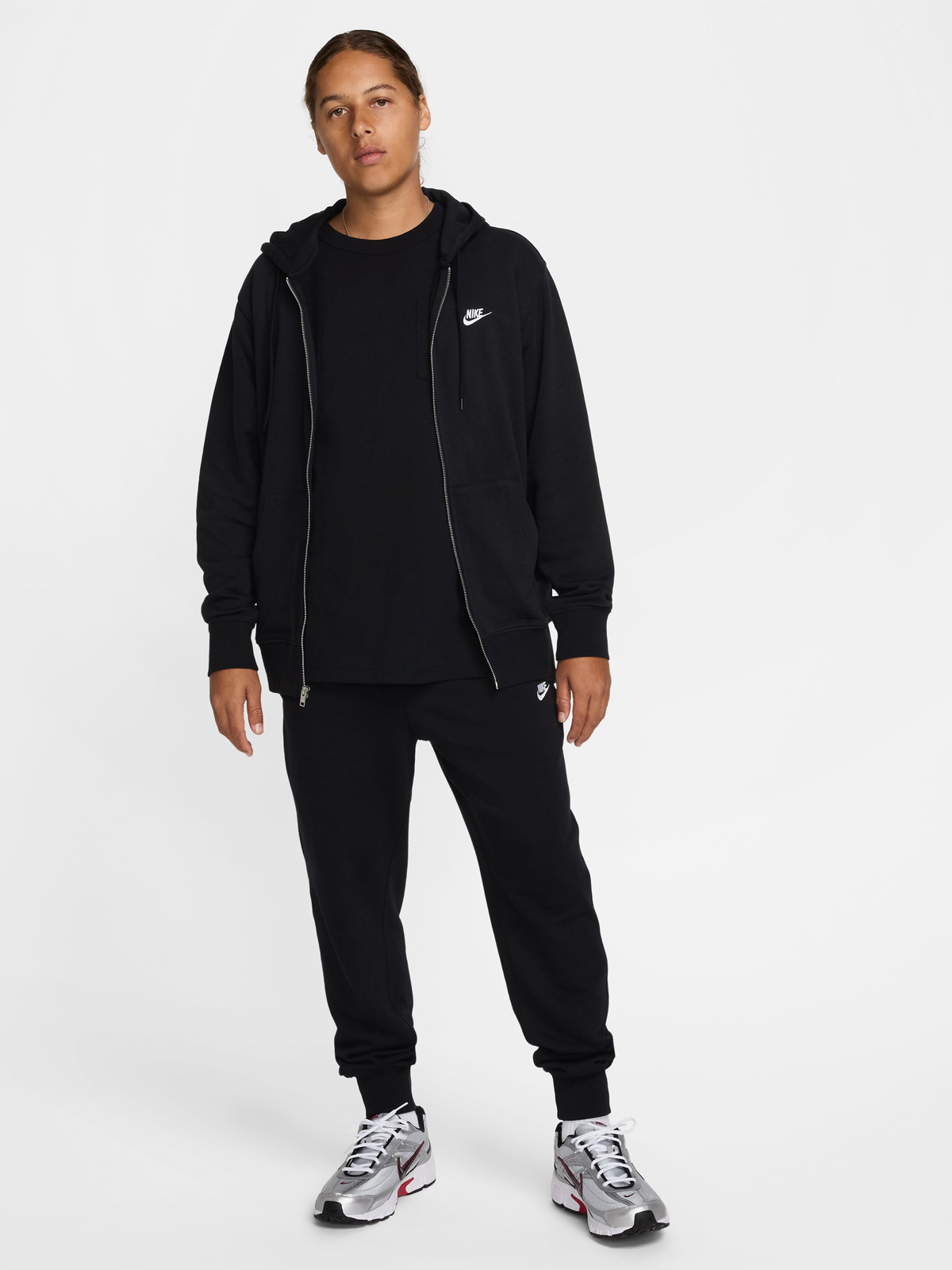 POLERÓN CON CIERRE HOMBRE NIKE FN3884-010 NEGRO CLUB - 7