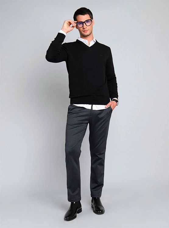 SWEATER MANGA LARGA ALGODÓN HOMBRE ARROW - 1