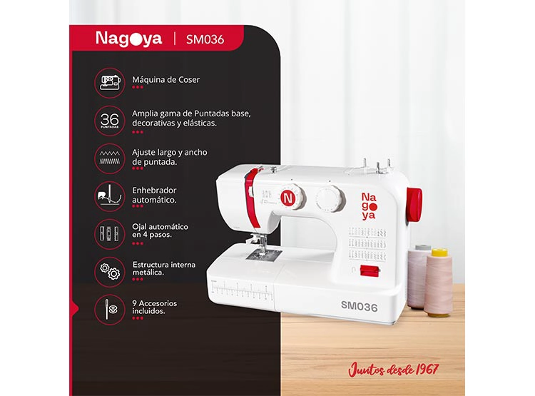 MÁQUINA DE COSER NAGOYA SM 036 - 2