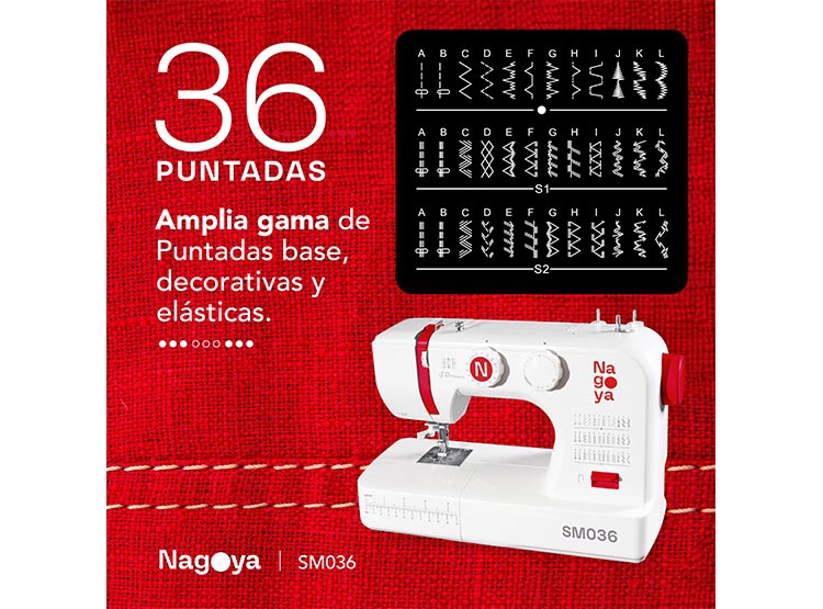 MÁQUINA DE COSER NAGOYA SM 036 - 3