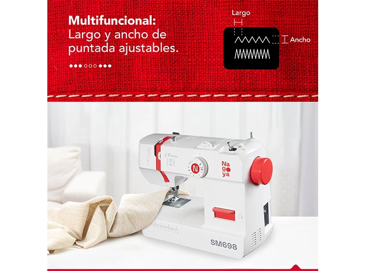 MÁQUINA DE COSER NAGOYA SM 698 - 4