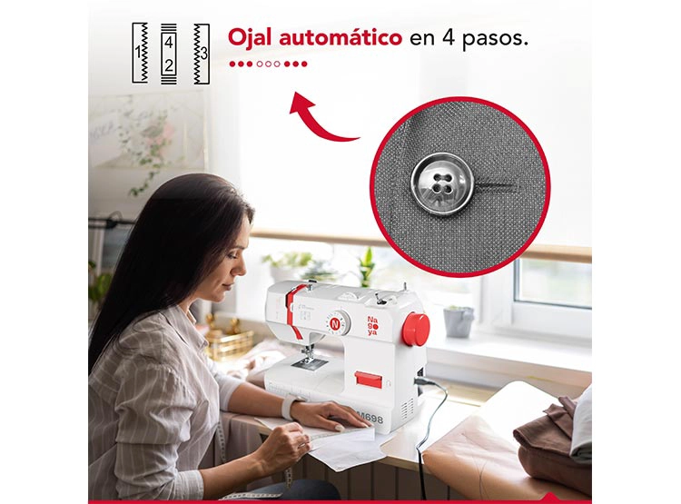 MÁQUINA DE COSER NAGOYA SM 698 - 6