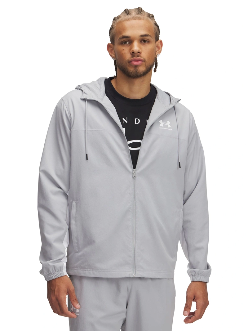CORTAVIENTO HOMBRE UNDER ARMOUR 1390149 GRIS RIVAL WOVEN - 1