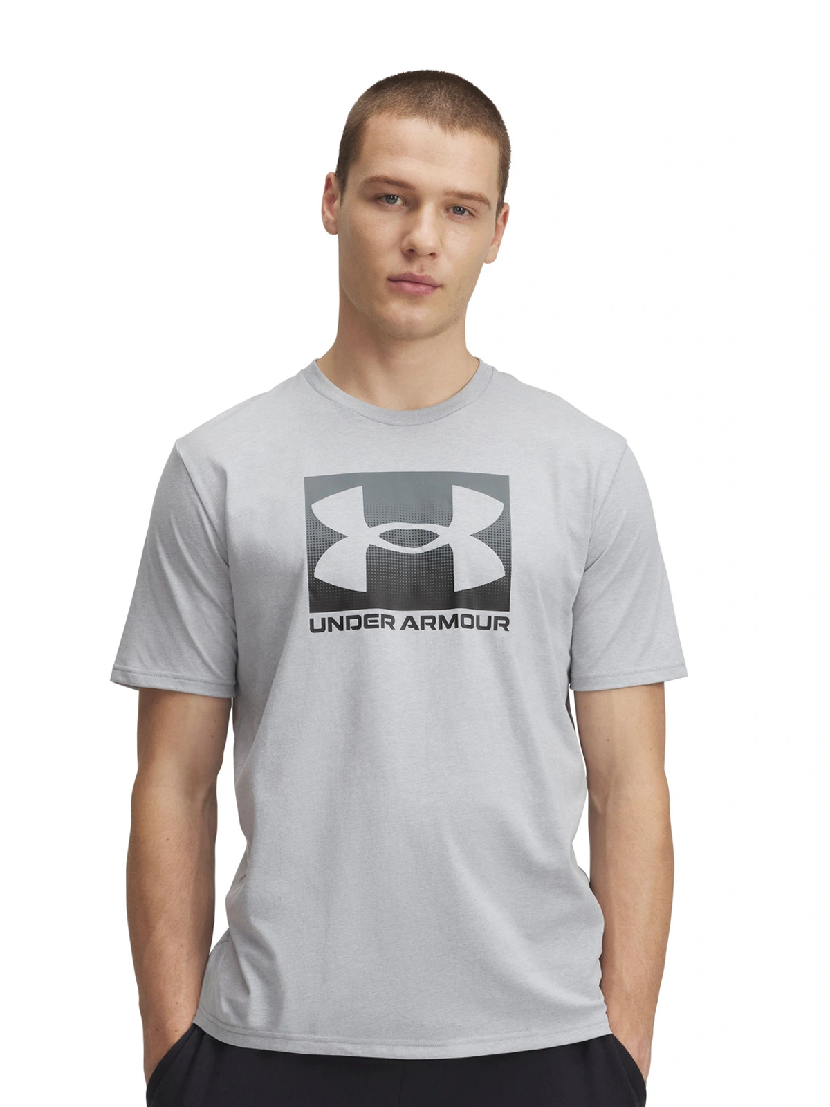 UNDER ARMOUR POLERA HOMBRE UNDER ARMOUR 1386793-011 GRIS MANGA CORTA BOXED SPORTS