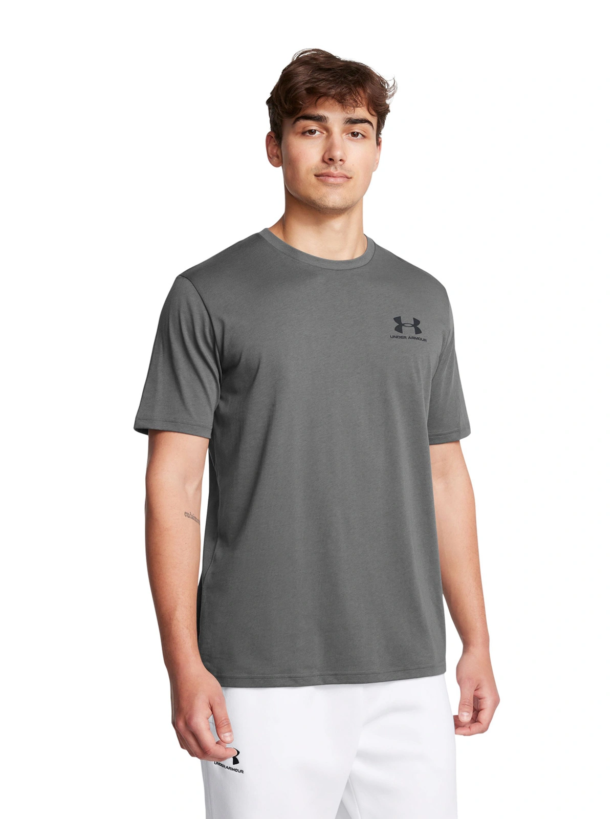 UNDER ARMOUR POLERA HOMBRE UNDER ARMOUR 1326799-025 GRIS MANGA CORTA LEFTCHEST
