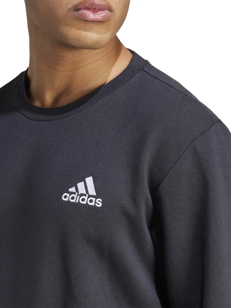 POLERÓN HOMBRE ADIDAS GV5295 NEGRO MANGA LARGO FEELCOZY ESSENTIALS FLEECE - 4