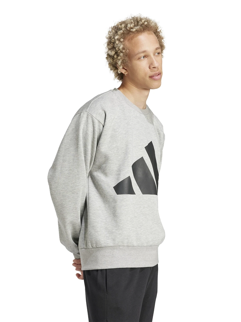 POLERÓN HOMBRE ADIDAS IN6148 GRIS MANGA LARGA ESSENTIALS - 5