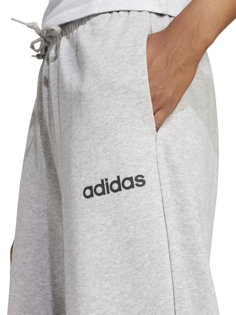 PANTALÓN DE BUZO MUJER ADIDAS JC5953 GRIS NIKE ESSENTIALS LINEAR FELPA FRANCESA PUÑOS AJUSTADOS - 4