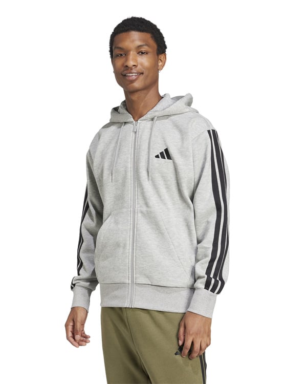 POLERÓN CON CAPUCHA HOMBRE ADIDAS ESSENTIALS 3 BANDAS - 1