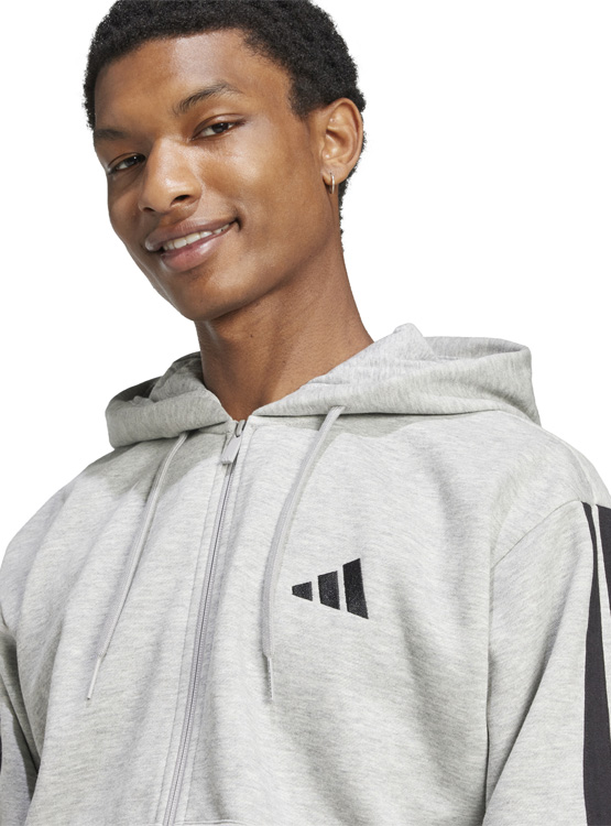 POLERÓN CON CAPUCHA HOMBRE ADIDAS ESSENTIALS 3 BANDAS - 3