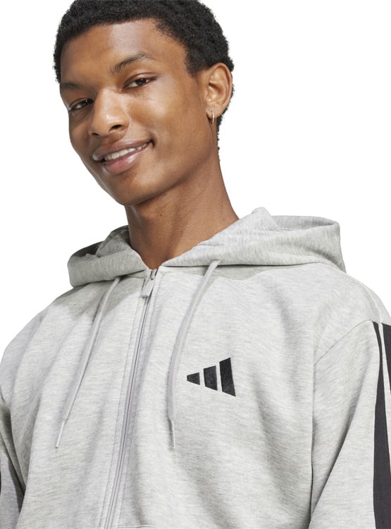 POLERÓN CON CAPUCHA HOMBRE ADIDAS ESSENTIALS 3 BANDAS - 3