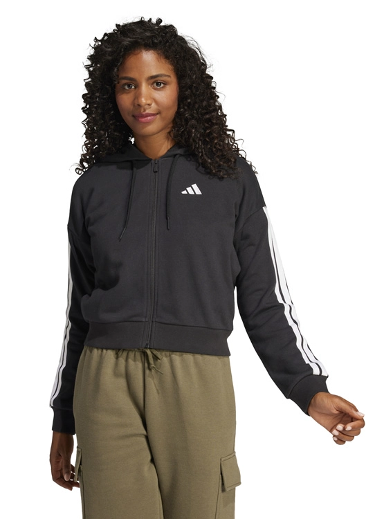 POLERÓN MANGA LARGA MUJER ADIDAS CROP ESSENTIALS 3 BANDAS - 1