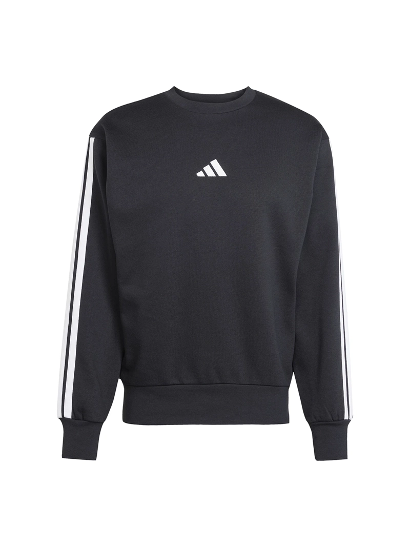 POLERÓN HOMBRE ADIDAS JE6304 NEGRO MANGA LARGA 3 BANDAS FLEECE - 6